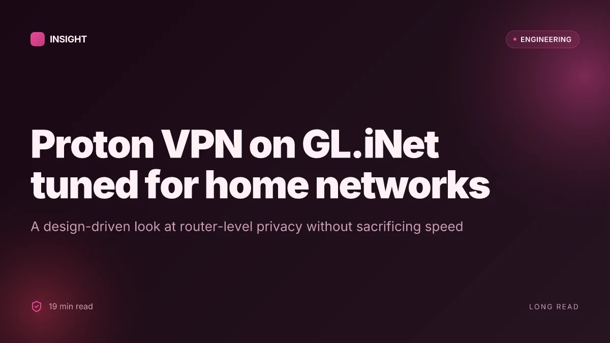 Mastering your gli net router: a ProtonVPN setup guide for fast, safe home networking