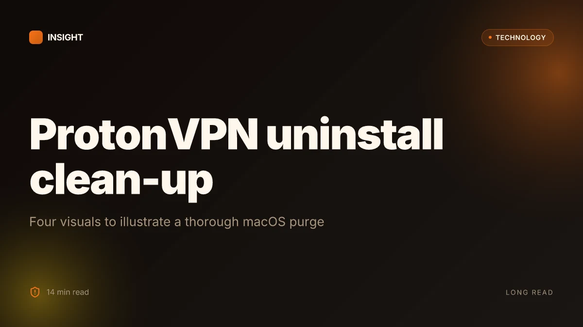 How to completely delete ProtonVPN from macOS: a step by step guide
