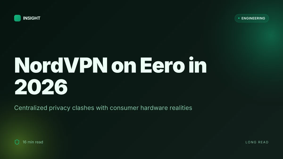 How to configure NordVPN on an Eero router for whole-home VPN protection in 2026
