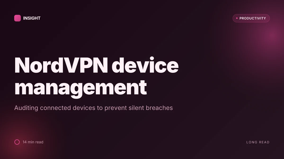 How to see and manage devices connected to your NordVPN account