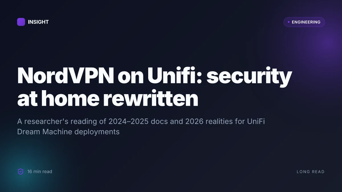 Nordvpn on your Unifi Dream Machine: the ultimate guide for secure networking 2026